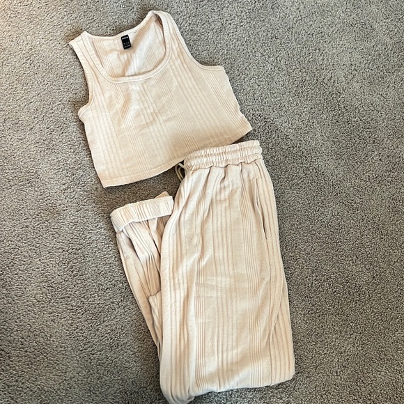 SHEIN Pants - Tan Lounge Set